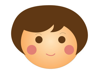 Cara de rapariga feliz