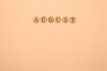 August for the calendar