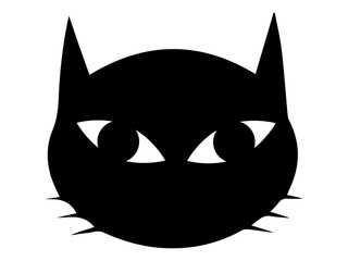Ilustração com a cabeça de um gato