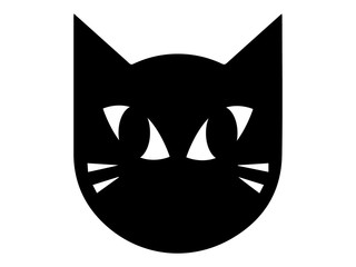 Ilustração com a cabeça de um gato