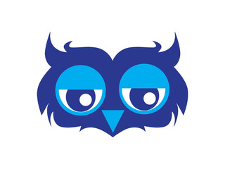 Ilustração de mocho azul