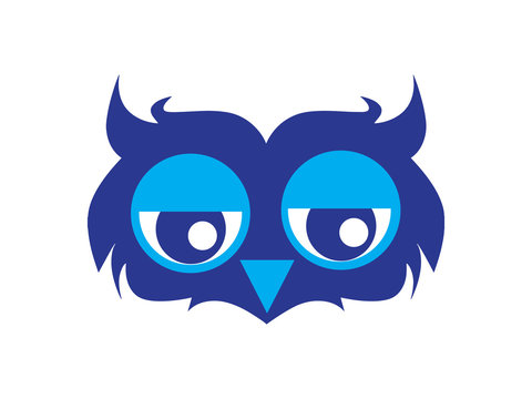 Ilustra&ccedil;&atilde;o de mocho azul