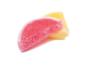 Fruit jelly isolated