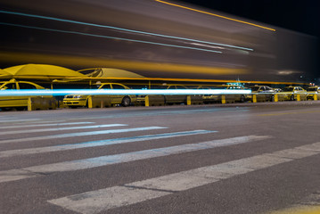 Taxi drivers queuing in Piraeus port