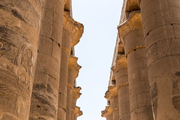 Pillars of Karnak temple, Luxor, Egypt