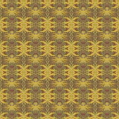seamless pattern natural photo flower Mimosa. ochre - brown retro color