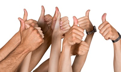 Hands Showing Thumbs Up