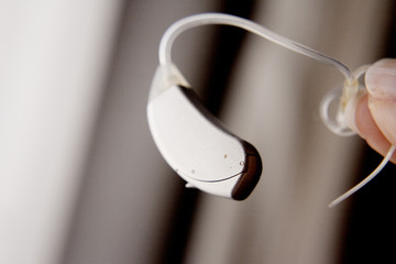 Hearing aid for deaf people