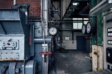 old lost abandonend industrial factory building powerhouse