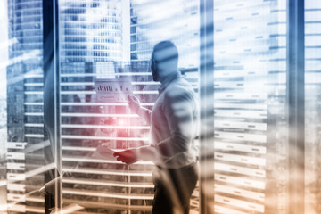 Fototapeta premium Business background abstract