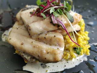 A fish dish on a plate