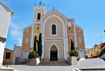 Fototapeta na wymiar Santa Catalina Mártir Church in Vilamarxant, Spain