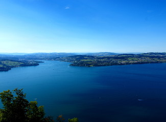 View of Lake Lucerne from Burgenstock Resort, Switzerland