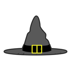 Isolated halloween witch hat icon
