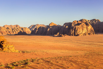 Fototapeta na wymiar Wadi Rum desert landscape,Jordan