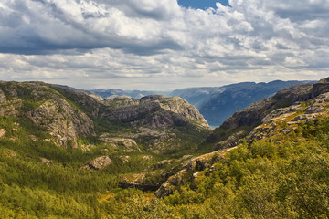 Fototapeta na wymiar Blick auf Fjord
