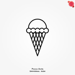Ice cream icon vector