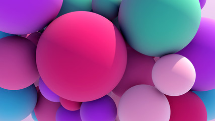 Colorful Floating Balls background