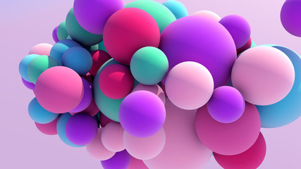 Colorful Floating Balls background