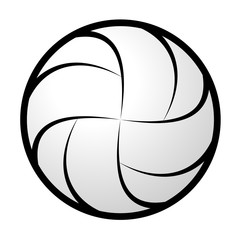 Volleyball abstract silhouette
