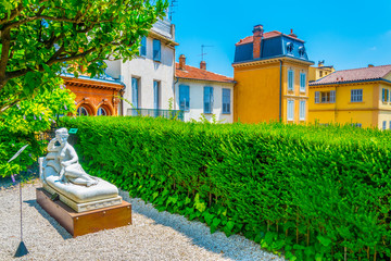 Garden of the perfume museum in Grasse, France