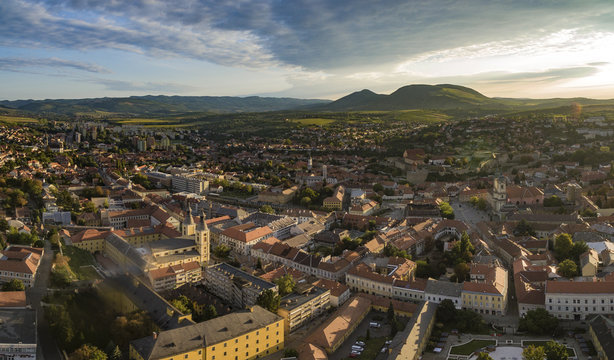 City of Eger aerial view
