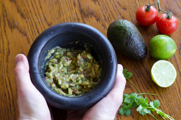 Guacamole making