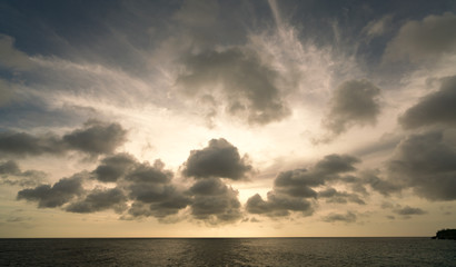   Sunset on a west coast sail  Curacao Views in the caribbean