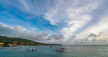   Sunset on a west coast sail  Curacao Views in the caribbean