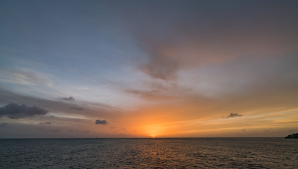   Sunset on a west coast sail  Curacao Views in the caribbean