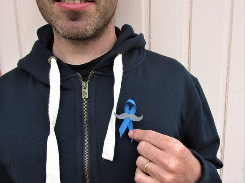 Blue ribbon for prostate cancer awareness campaign 
