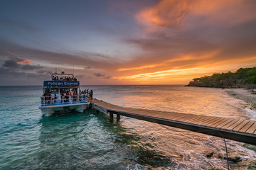   Sunset on a west coast sail  Curacao Views in the caribbean
