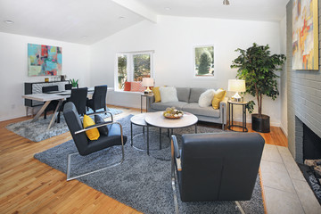 Modern Open-Concept Living area