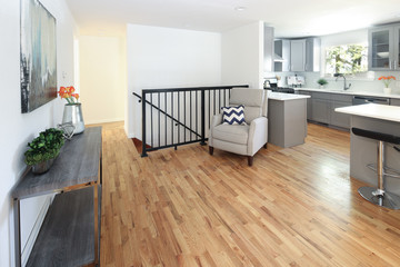Entrance foyer with kitchen view