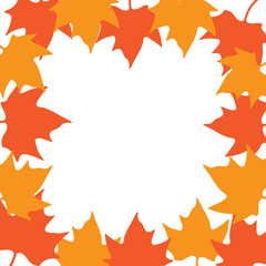 autumn maple leaves background- vector illustration