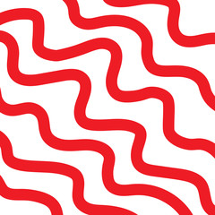 abstract red wavy background- vector illustration