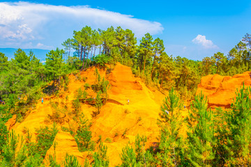 Les Ocres du Roussillon - a former ochre quarry in southern France