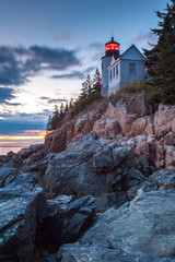 Obraz premium Bass Harbor Lighthouse, Acadia National Park, Mount Desert Island, Maine, USA