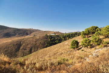Andalusian landscape with mountains