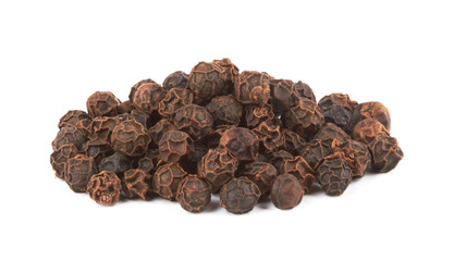 Black pepper on white