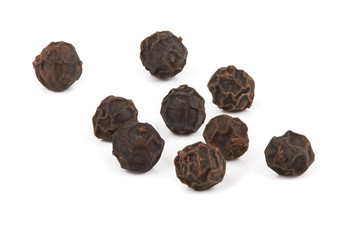 Black pepper on white
