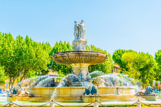 Fontaine de la Rotonde at Aix-en-Provence, France