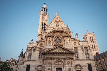 Fototapeta na wymiar Church Saint-Etienne-du-Mont in Paris