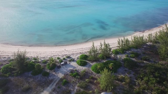 Abandoned hotel in Turks and Caicos, aerial