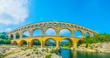Pont du Gard aqueduct in France