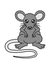 maus süß niedlich klein nager hamster comic cartoon clipart
