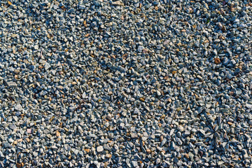 stone pebbles for decorative dusting of lawns and sidewalks in landscape design