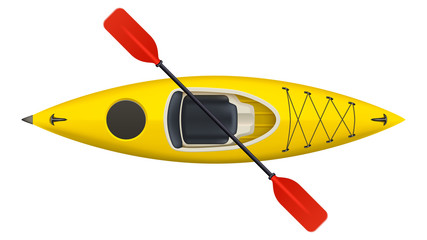 kayak isolated on white