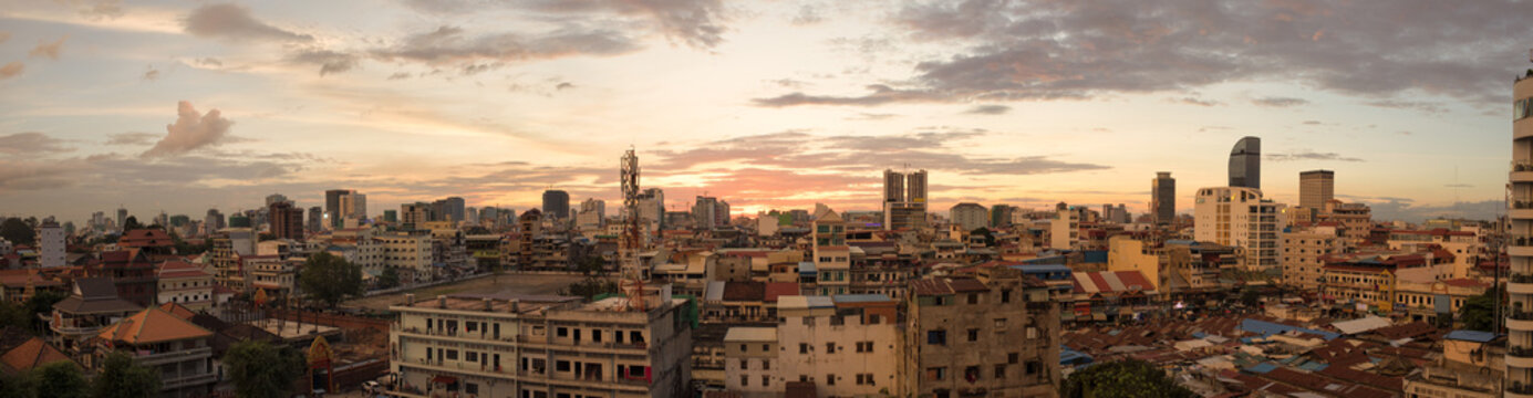 Phnom Penh sun set