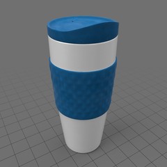 Portable reusable coffee cup